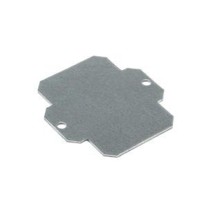 silver galvanized galvanized steel sheet mm 3 x 52 x 61 plate mounting enclosure empty aluminium k klippon housing plate mounting