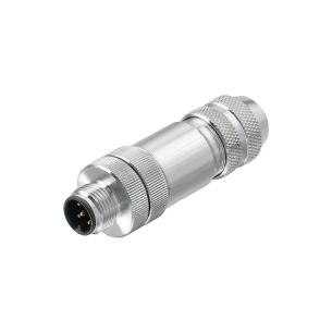 yes connection shield ip69k 5 poles of number connection tension-clamp b-coded m12 customisable field plug round