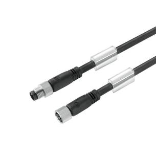 no shielded no led straight socket - straight pin m 4 0 3 poles of number m8 m8 cable sensor-actuator