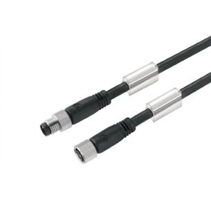 no shielded no led straight socket - straight pin m 5 1 4 poles of number m8 m8 cable sensor-actuator