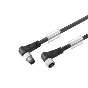 no shielded no led 90 socket - 90 pin m 2 3 poles of number m8 m8 cable sensor-actuator