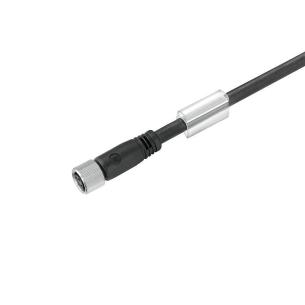 no shielded no led straight socket female m 2 3 poles of number m8 m12 cable sensor-actuator