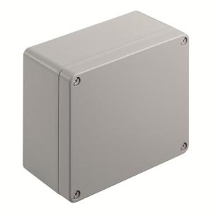 alsi12 aluminium no plate flange textured powder-coated mm 91 depth mm 160 height mm 160 width housing metal