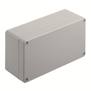alsi12 aluminium no plate flange textured powder-coated mm 81 depth mm 120 height mm 220 width housing metal