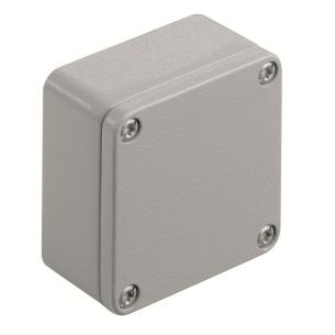 alsi12 aluminium no plate flange textured powder-coated mm 34 depth mm 64 height mm 58 width housing metal