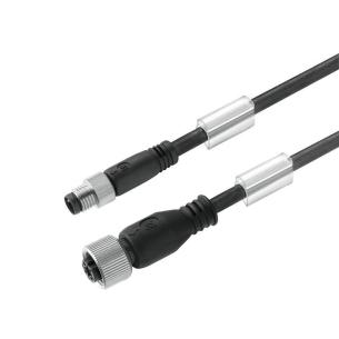 no shielded no led straight socket - straight pin m 5 4 3 poles of number m8 m12 cable sensor-actuator