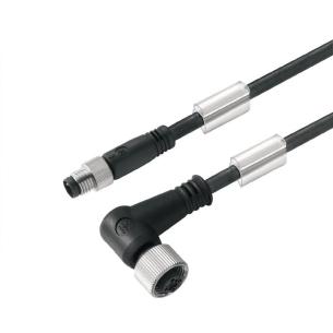 no shielded no led 90 socket - straight pin m 1 0 3 poles of number m12 m8 cable sensor-actuator