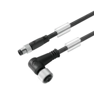 no shielded no led 90 socket - straight pin m 5 4 poles of number m12 m8 cable sensor-actuator