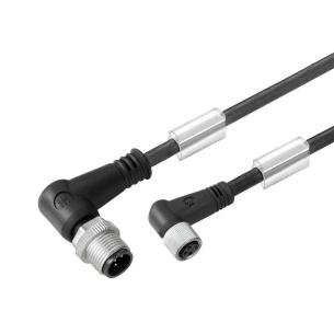 no shielded no led 90 socket - 90 pin m 10 4 poles of number m8 m12 cable sensor-actuator
