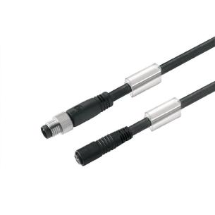 no shielded no led straight socket - straight pin m 5 1 4 poles of number m8 m8 cable sensor-actuator