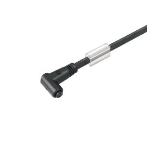 no shielded no led angled socket m 5 1 4 poles of number m8 cable sensor-actuator