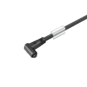 no shielded no led angled socket m 5 4 poles of number m8 cable sensor-actuator