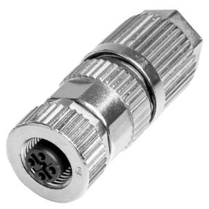 yes connection shield ip67 4 poles of number connection displacement insulation a-coded m12 customisable field plug round