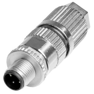 yes connection shield ip67 4 poles of number connection displacement insulation a-coded m12 customisable field plug round