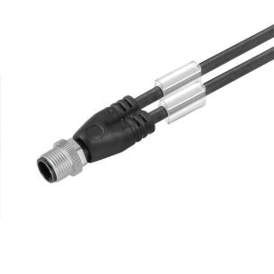 9005 ral to similar black straight pin cabling twin m 1 3 m12 connector without end one assembled cable adaptor sensor-actuator