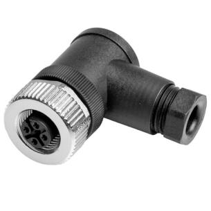 no connection shield ip67 4 poles of number connection tension-clamp a-coded m12 customisable field plug round