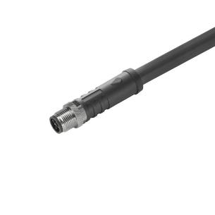 no shielded no led straight pin m 5 4 poles of number m12 cable sensor-actuator
