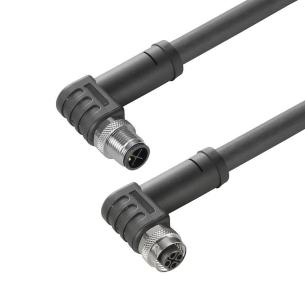 no shielded no led 90 socket - 90 pin m 5 4 poles of number m12 m12 cable sensor-actuator