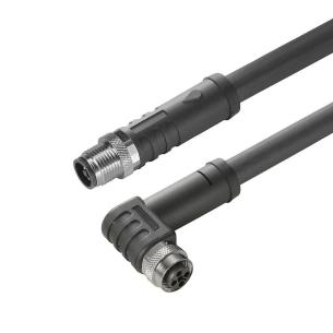 no shielded no led 90 socket - straight pin m 10 4 poles of number m12 m12 cable sensor-actuator