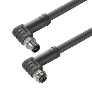 no shielded no led 90 socket - 90 pin m 10 4 poles of number m12 m12 cable sensor-actuator