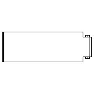transparent plastic 9 5 width housing small cover flip