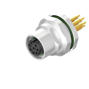 5 1 x 16 m mounting panel rear 4 poles of number m12 system connection pcb installation connector plug circular