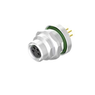 12 m mounting panel rear 5 poles of number m8 system connection pcb installation connector plug circular