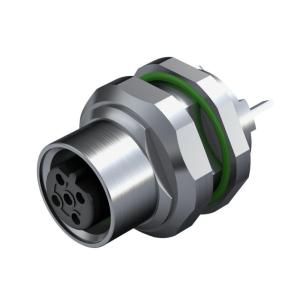 m16 mounting panel rear 4 poles of number m12 system connection pcb installation connector plug circular