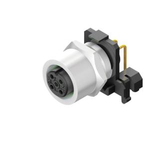 12 m mounting front 5 poles of number m12 system connection pcb installation connector plug circular