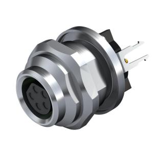 12 m mounting panel rear 5 poles of number m8 system connection pcb installation connector plug circular
