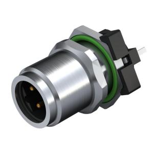 12 m mounting front 4 poles of number m12 system connection pcb installation connector plug circular