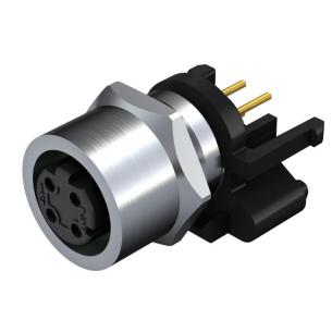 12 m mounting front 4 poles of number m12 system connection pcb installation connector plug circular