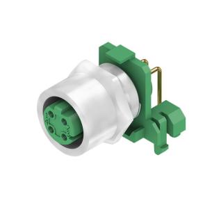 12 m mounting front 4 poles of number m12 system connection pcb installation connector plug circular