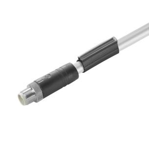 no shielded no led straight pin m 5 1 5 poles of number m12 cable sensor-actuator