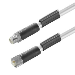 no shielded no led straight socket - straight pin m 3 5 poles of number m12 m12 cable sensor-actuator