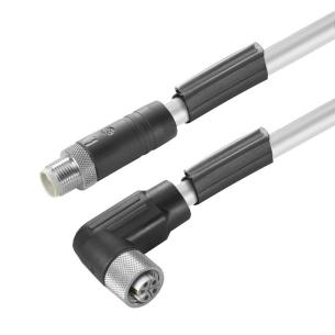 no shielded no led 90 socket - straight pin m 5 1 5 poles of number m12 m12 cable sensor-actuator