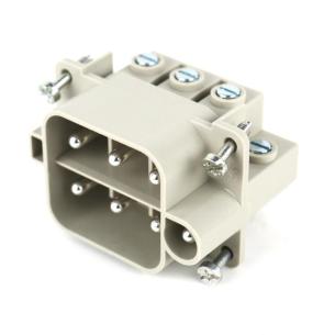 3 size installation connection screw 6 poles of number a 40 v 500 pin connectors plug-in industry insert contact