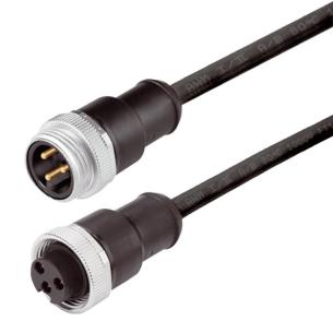 no shielded no led straight socket - straight pin m 10 5 poles of number 8 7 cable sensor-actuator