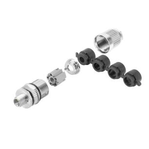connec shield in screwed when ip67 5 poles of number idc connection displacement insulation l-coded plug m12 customisable field plug round