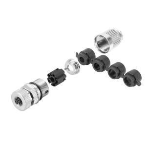 conn shield in screwed when ip67 5 poles of number idc connection displacement insulation l-coded socket m12 customisable field plug round