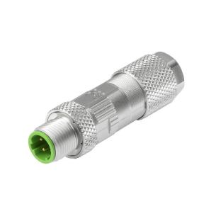 yes connection shield ip67 4 poles of number idc connection displacement insulation d-coded m12 customisable field plug round