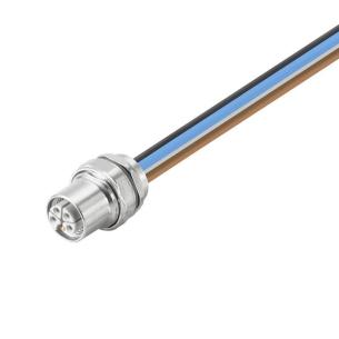 mm2 5 2 m 3 0 5 poles of number m12 cable with built-in plug round