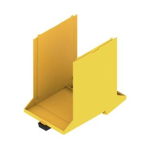 yellow traffic plastic state installed in ip20 5 67 width housing modular element base
