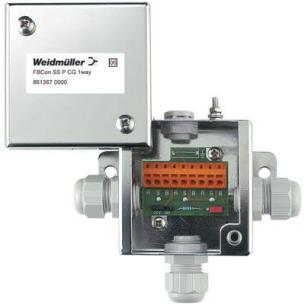 fieldbus foundation profibus-pa aluminum rust-proof steel stainless material main housing limiter distributor 1-channel distributor bus field
