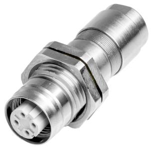 yes connection shield ip67 4 poles of number connection crimp d-coded m12 customisable field plug round