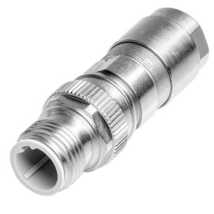 yes connection shield ip67 4 poles of number connection crimp d-coded m12 customisable field plug round
