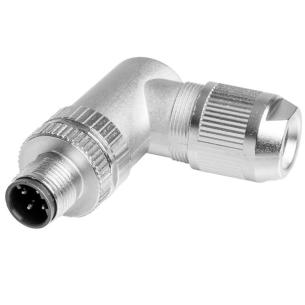 yes connection shield ip67 4 poles of number in push d-coded m12 customisable field plug round