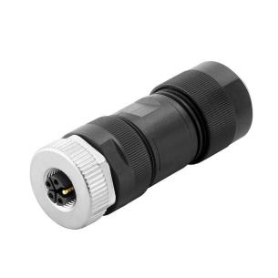 no connection shield ip67 5 poles of number connection screw k-coded m12 customisable field plug round