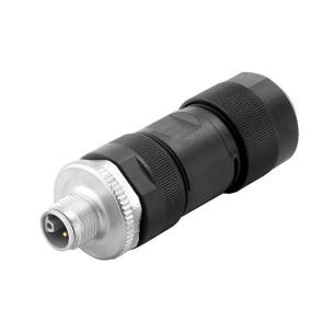 ip67 5 poles of number connection screw l-coded m12 customisable field plug round