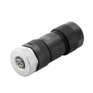 ip67 5 poles of number connection screw l-coded m12 customisable field plug round